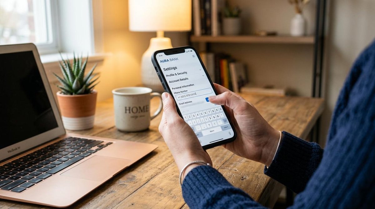 Persona cambiando número de teléfono en Mercado Pago